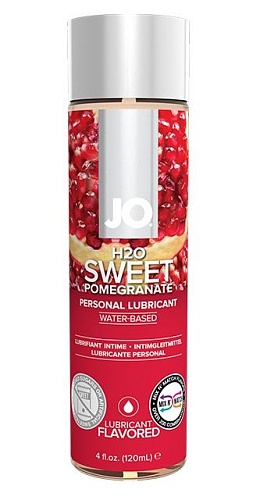 Лубрикант на водной основе с ароматом граната System JO Flavored Sweet Pomegranate JO40175 (120 мл)