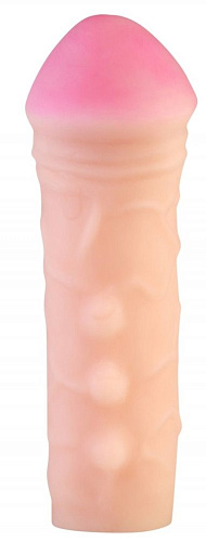 Телесный реалистичный фаллоудлинитель с петлёй Сумерки богов 1101-07 BX DD (20 см)