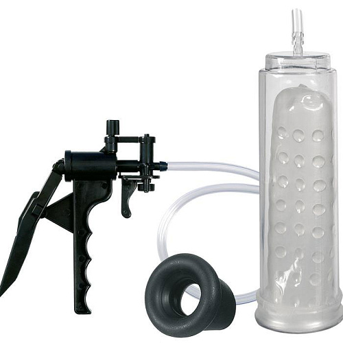 Прозрачный вакуумный массажёр-помпа для мужчин Seven Creations Thunder Pump 99040 BX GP