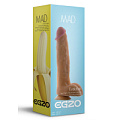 Крупный телесный фаллоимитатор с мошонкой EGZO Mad Banana DS003 (23,5 см)