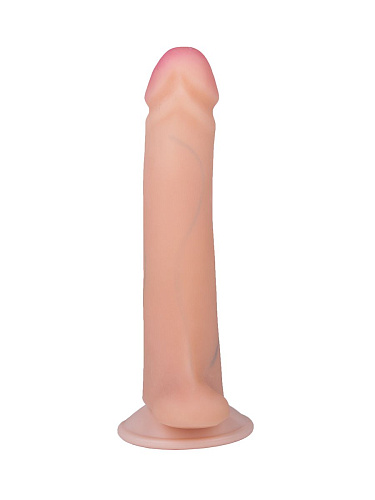 Телесный фаллоимитатор с наплывами LOVETOY (А-Полимер) REAL Standard 014903 (15 см)