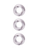 Набор из 3 гладких прозрачных эрекционных колец Bior toys EE-10194-1