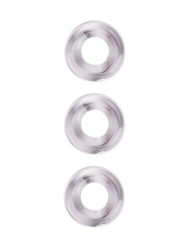 Набор из 3 гладких прозрачных эрекционных колец Bior toys EE-10194-1