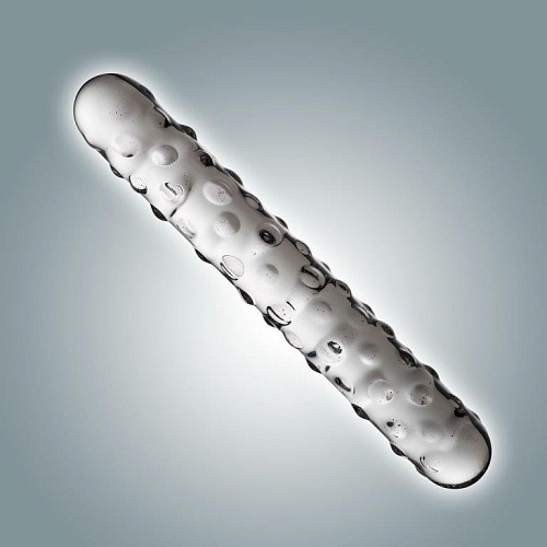 Прозрачный стеклянный фаллоимитатор с пупырышками Сумерки богов 0076 BX DD