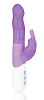 Фиолетовый силиконовый вибратор с клиторальным отростком Erotic Fantasy HT-R4-PUR (21 см)