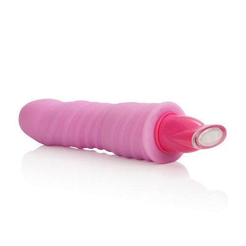 Розовый гнущийся вибромассажёр California Exotic Novelties 10-Function Pleasure Bendie Vibes SE-0868-20-3 (20 см)