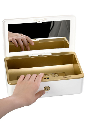 Бело-золотистый контейнер для обработки Rosa Rugosa Security Knight Q3