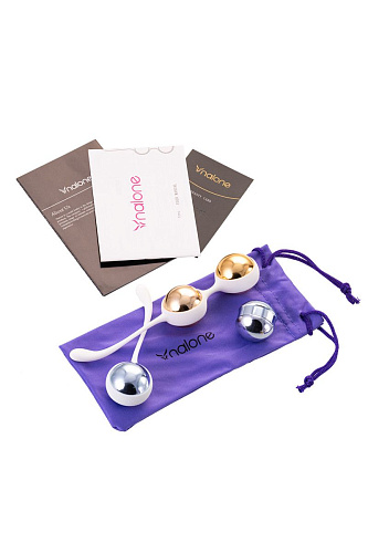 Синие и золотистые вагинальные шарики Nalone Yany VS-VR31