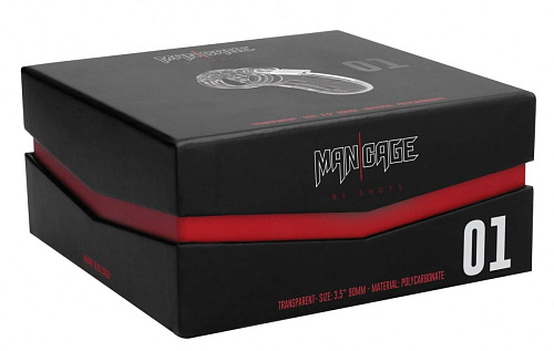 Прозрачный мужской пояс верности Shots Media BV Cock Cage Model 01 Chastity MCG001TRA