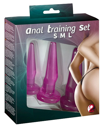 Набор из 3 фиолетовых анальных пробок Orion Anal Training Set 0512354
