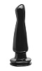 Чёрная анальная пробка Pipedream Basix Rubber PD4266-23 (15 см)