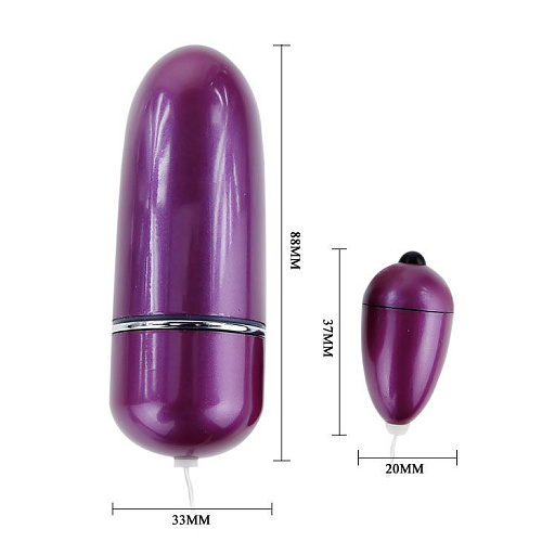 Трусики с мощной фиолетовой вибропулей с голосовым управлением Baile BI-014234-0603