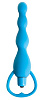 Анальная голубая ёлочка с вибрацией Topco Sales Climax Silicone Vibrating Bum Beads 1071017 (16 см)