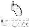 Прозрачный мужской пояс верности Shots Media BV Model 02 Chastity MCG002TRA