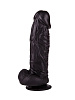 Большой чёрный фаллоимитатор на присоске LOVETOY (А-Полимер) 405500 (20,5 см)