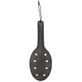 Чёрная шлёпалка Shots Media BV Saddle Leather Paddle With 8 Holes PAI020BLK (40 см)