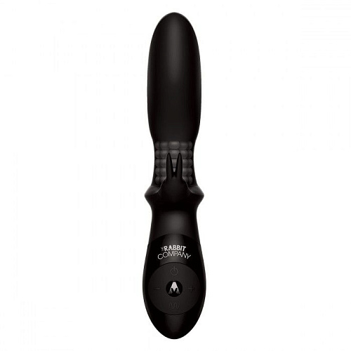 Чёрный анальный вибратор The Rabbit Company BEADED BACKDOOR RABBIT TRC-010BLK