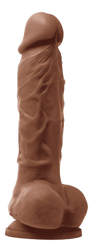 Коричневый фаллоимитатор на присоске NS Novelties 5 Dildo NSN-0405-12 (18 см)