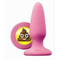 Розовая силиконовая пробка среднего размера NS Novelties Emoji SHT NSN-0513-04 (10,2 см)