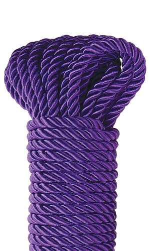 Фиолетовая веревка для фиксации Deluxe Silky Rope - 9,75 м. Pipedream PD3865-12