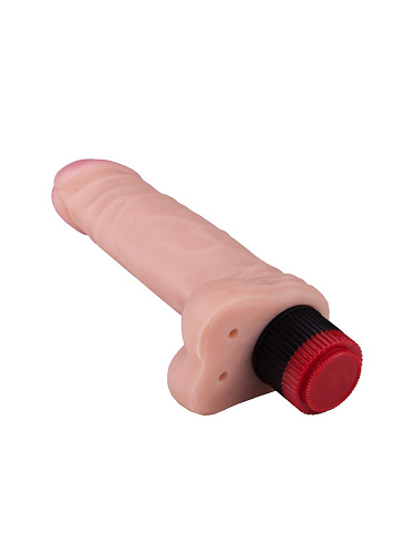 Рельефный вибромассажёр-реалистик телесного цвета LOVETOY (А-Полимер) 801300 (17,6 см)