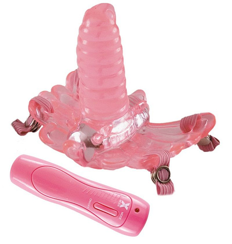 Розовая клиторальная бабочка ToyFa G-SPOT ORGAZM 884004