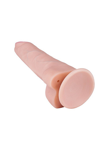 Телесный фаллоимитатор с мошонкой LOVETOY (А-Полимер) COCK NEXT 6 618305 (17,3 см)