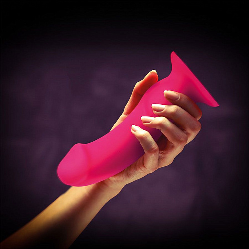 Ярко-розовый реалистичный фаллоимитатор Fun Factory The Boss Dildo 22836 (18 см)