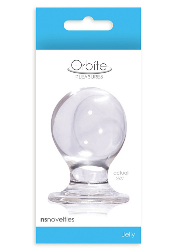 Большая прозрачная анальная пробка NS Novelties Orbite NSN-0502-31 (6,8 см)