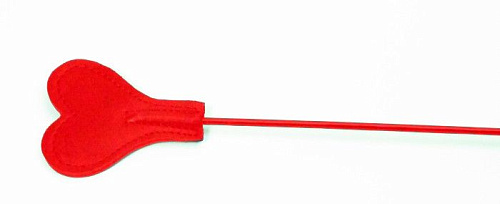 Красный стек со шлепком в виде сердца БДСМ арсенал 62002 (63,5 см)