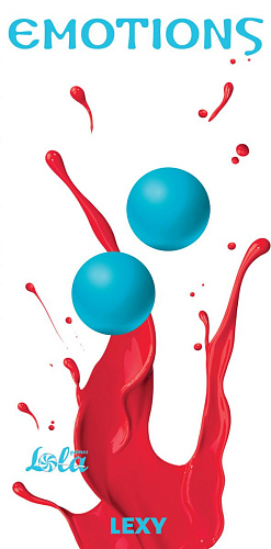 Голубые вагинальные шарики без сцепки Lola toys Emotions Lexy Small 4014-03