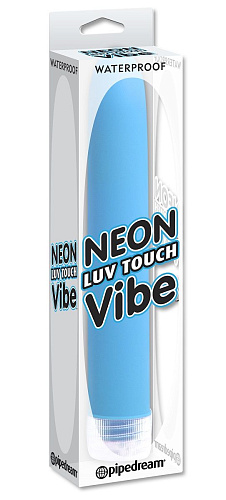 Неоново-голубой вибратор Pipedream Neon Luv Touch Vibe PD1140-14 (17 см)