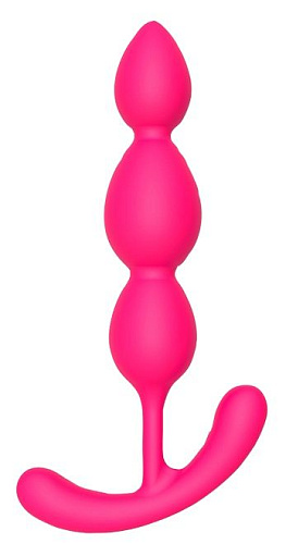 Розовый анальный стимулятор Dream Toys SILKY SMOOTH T-TEARDROP 21436 (11 см)
