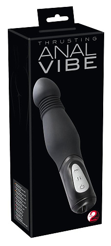 Чёрный анальный вибратор Orion Thrusting Anal Vibe 0591777 (23,5 см)