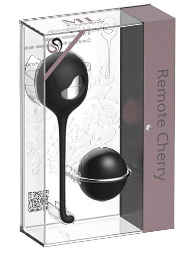 Чёрное виброяйцо с пультом управления ML Creation Remote Cherry ML-RC-S-BLK