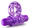 Фиолетовое эрекционное виброкольцо Blush Novelties Couples Play Vibrating Cock Ring BL-77901