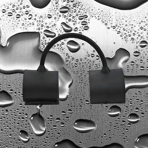 Чёрные силиконовые фиксаторы для ног Silicone Submissions Ankle Cuffs NS Novelties NSN-1240-23