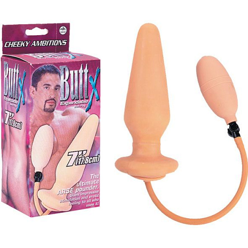 Телесная анальная пробка с функцией расширения NMC 110373 (17,8 см)