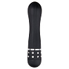 Чёрный мини-вибратор со стразами EDC Wholesale Diamond Vibrator ET089BLK (11,4 см)