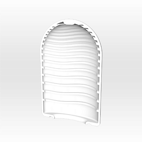 Прозрачный карманный мастурбатор Tenga WAVE LINE POT-001