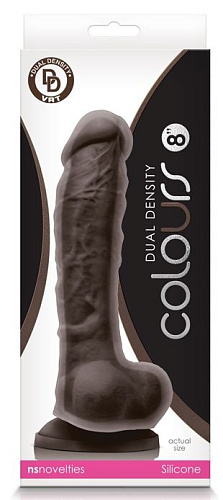 Коричневый фаллоимитатор NS Novelties Dual Density 8 Dildo NSN-0403-29 (25,4 см)