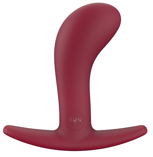 Бордовая анальная пробка Fun Factory Bootie M 24867 (9,3 см)