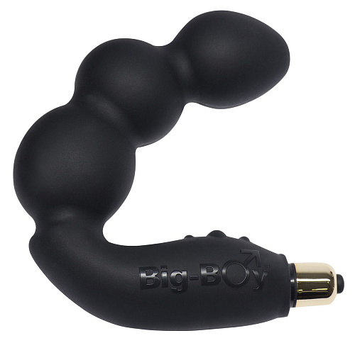 Чёрный стимулятор простаты с вибрацией Rocks-Off Big Boy E21998