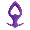 Фиолетовая вибровтулка-сердечко с ограничителем Bior toys ST-40174-5 (10,5 см)