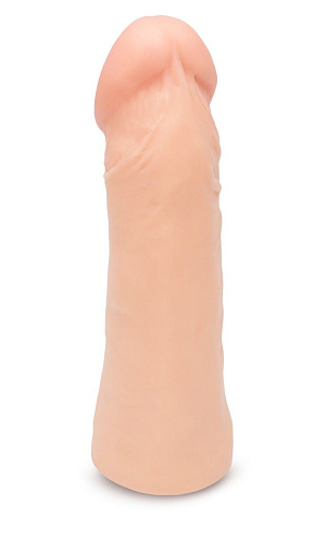 Насадка на член телесного цвета в виде фаллоса Пикантные штучки DP02073k (15,5 см)