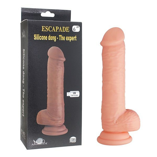 Телесный вибратор-реалистик Howells The Expert 170203Flesh (18 см)