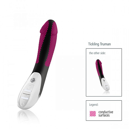 Вибратор с электростимуляцией MyStim Tickling Truman 46865 (27 см)