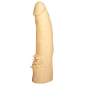Реалистичный пустотелый фаллоимитатор телесного цвета с шипами у основания Сумерки богов 100-10 BU SB (17 см)