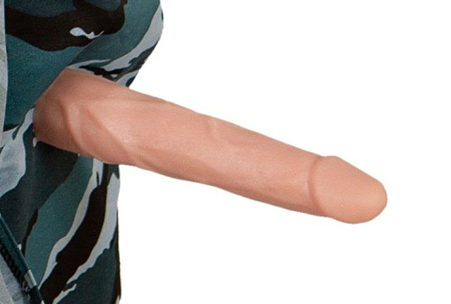 Синий камуфляжный фартук с фаллосом LOVETOY (А-Полимер) «Группа захвата» КС-002