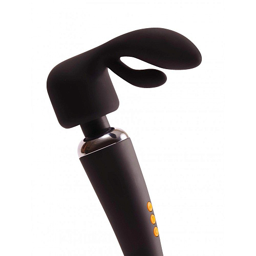 Жезловый чёрный вибратор с насадками Pornhub 95222